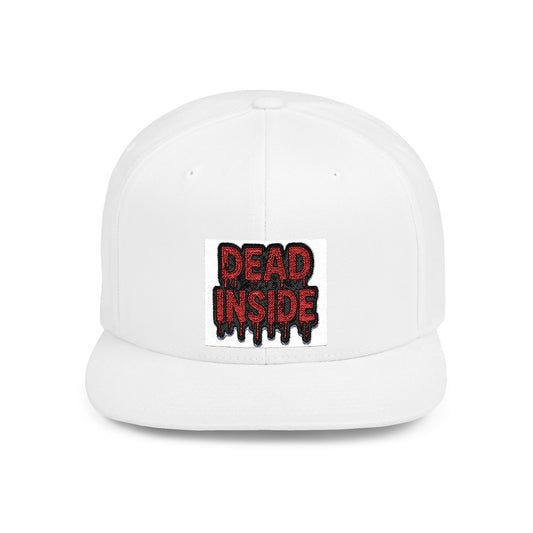 Dead Inside Flat Bill Snapback Cap - Trendy Streetwear Hat